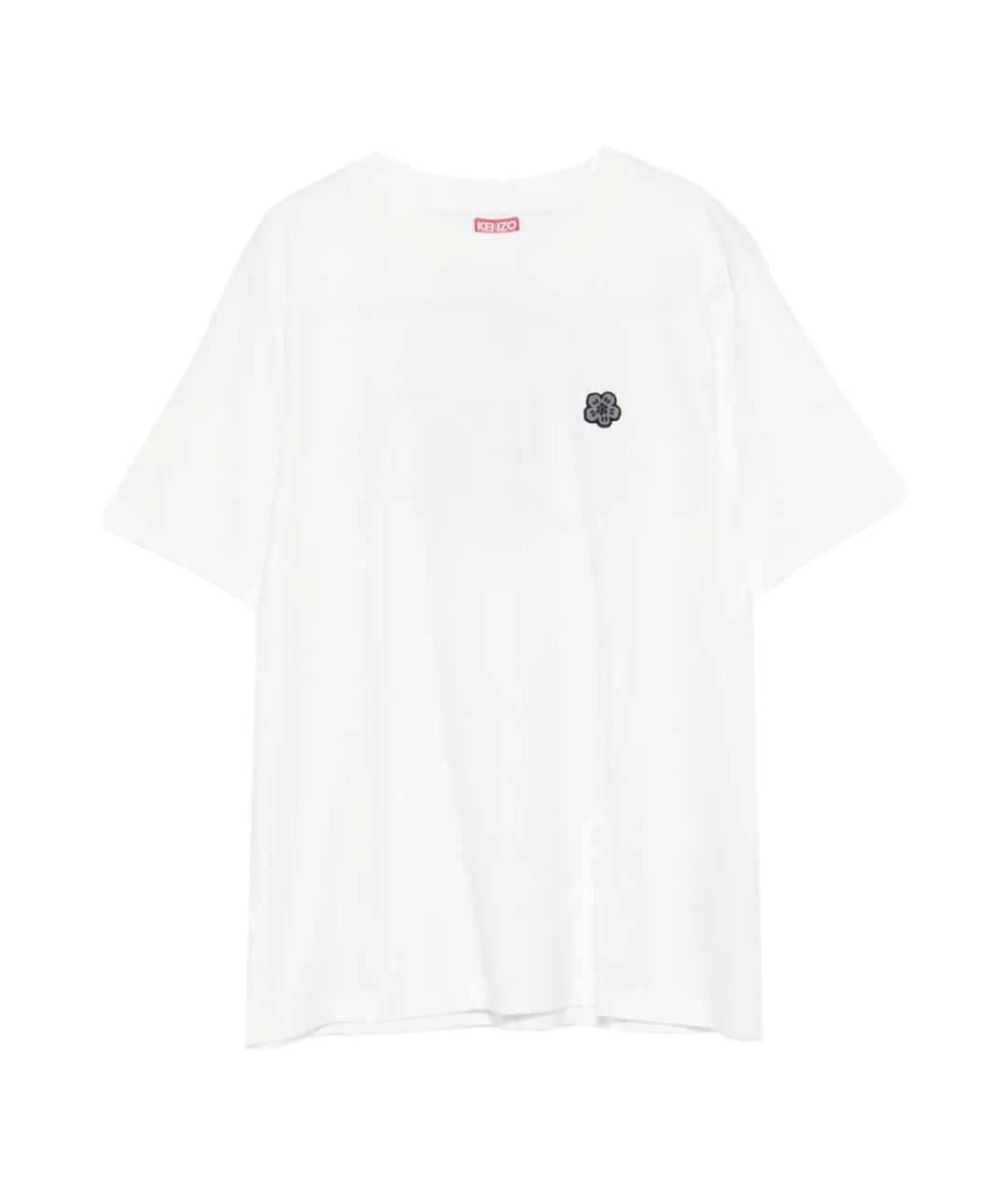 KENZO Белая хлопковая футболка, фото 1