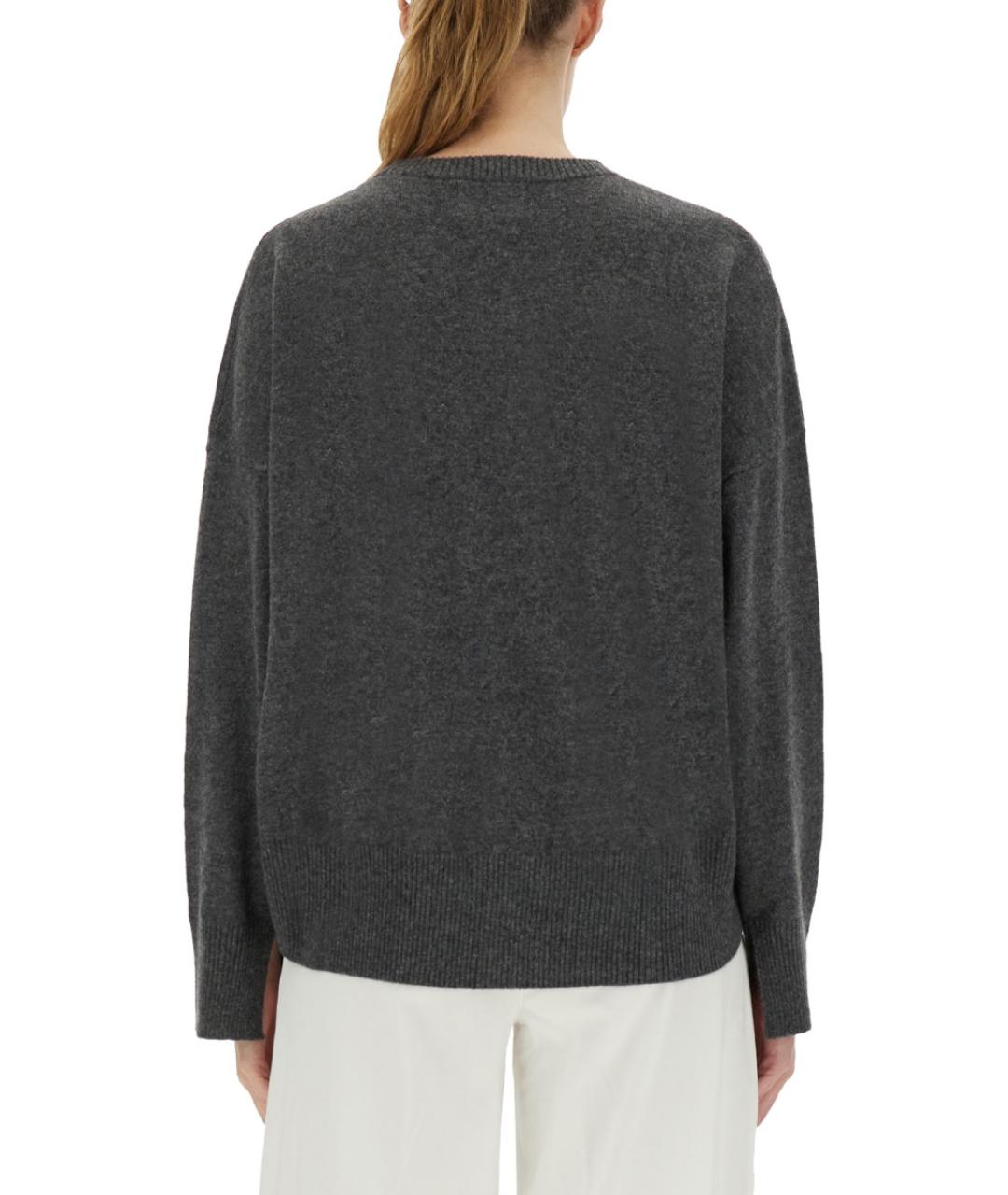 LOULOU STUDIO Антрацитовый кашемировый джемпер / свитер, фото 3