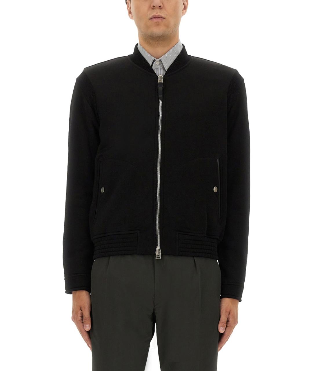 TOM FORD Черная хлопковая куртка, фото 2