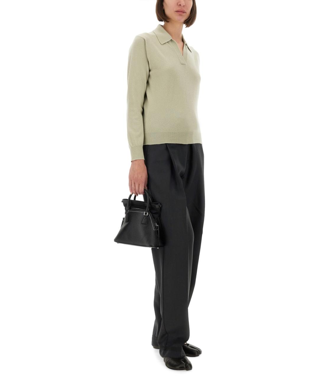 MAISON MARGIELA Зеленый шерстяной джемпер / свитер, фото 3