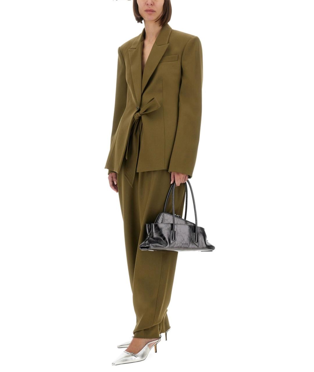 THE ATTICO Зеленый шерстяной жакет/пиджак, фото 3