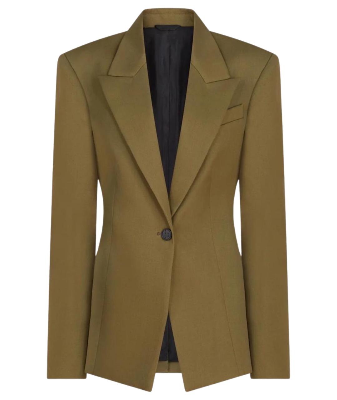 THE ATTICO Зеленый шерстяной жакет/пиджак, фото 1