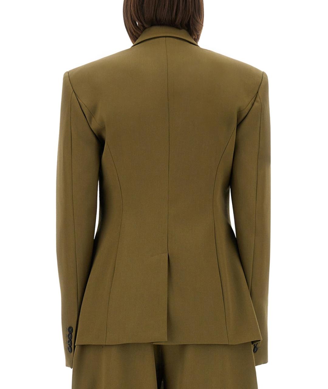 THE ATTICO Зеленый шерстяной жакет/пиджак, фото 4