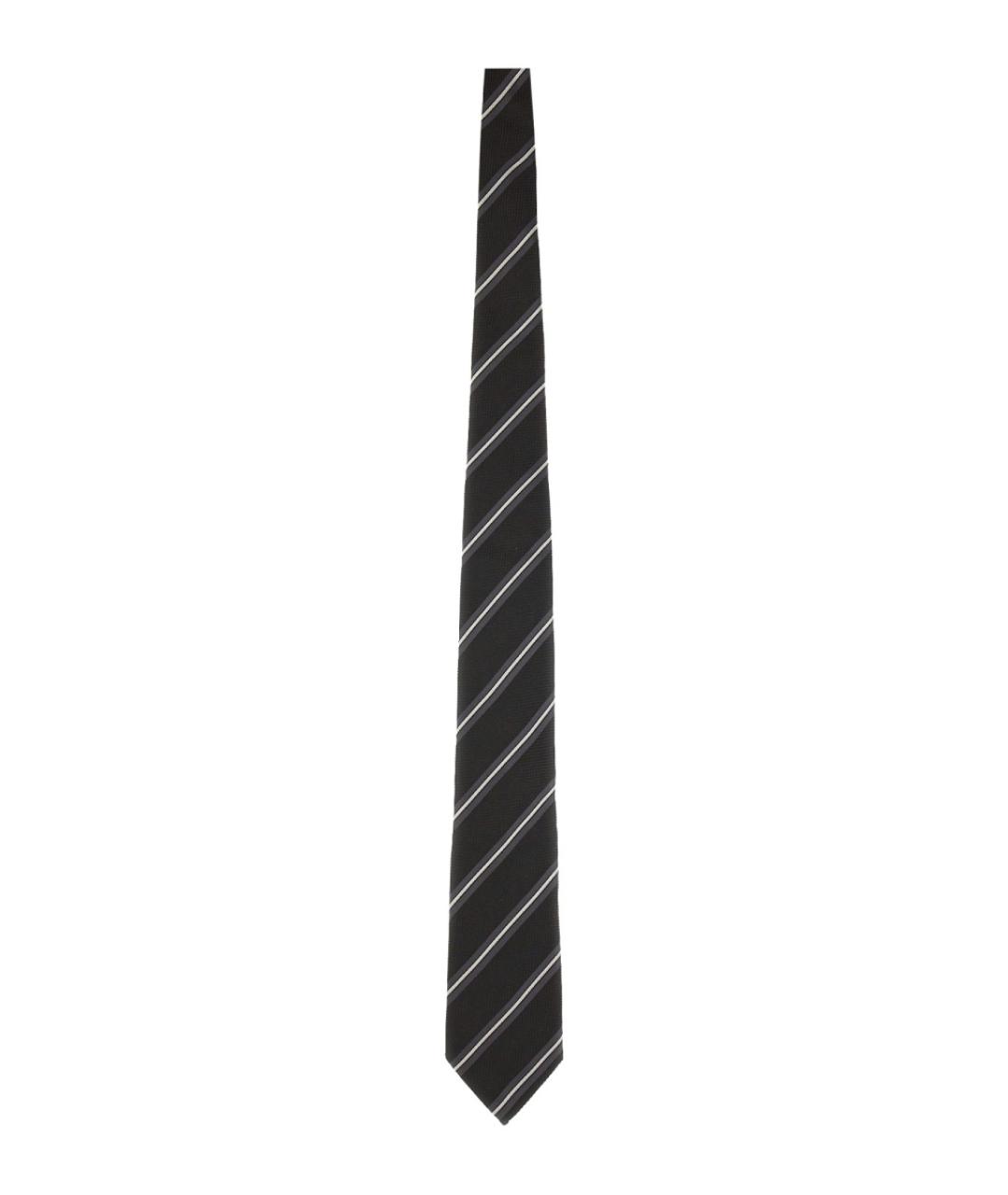 TOM FORD Черный шелковый галстук, фото 1
