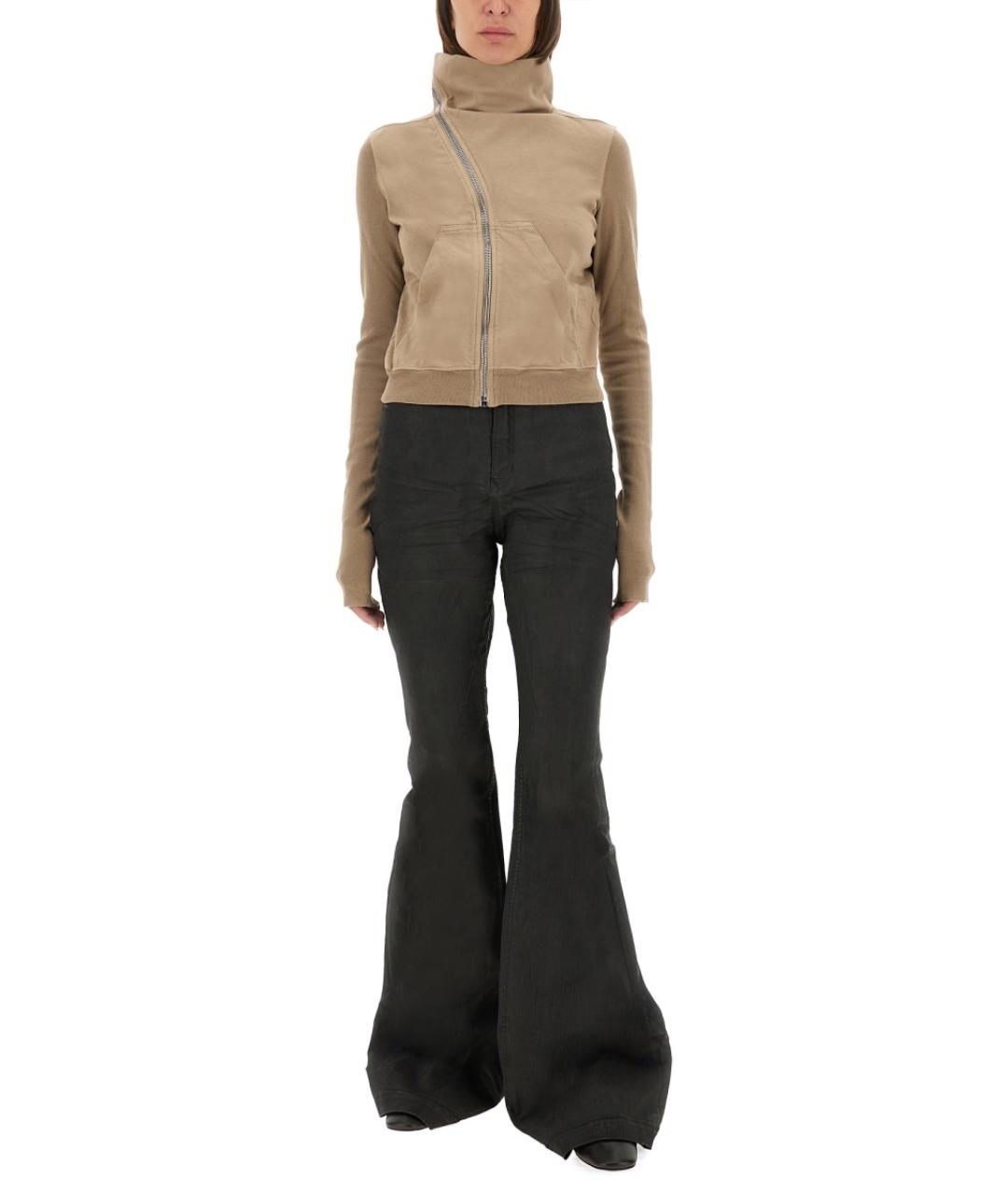 RICK OWENS DRKSHDW Черные хлопковые прямые джинсы, фото 3