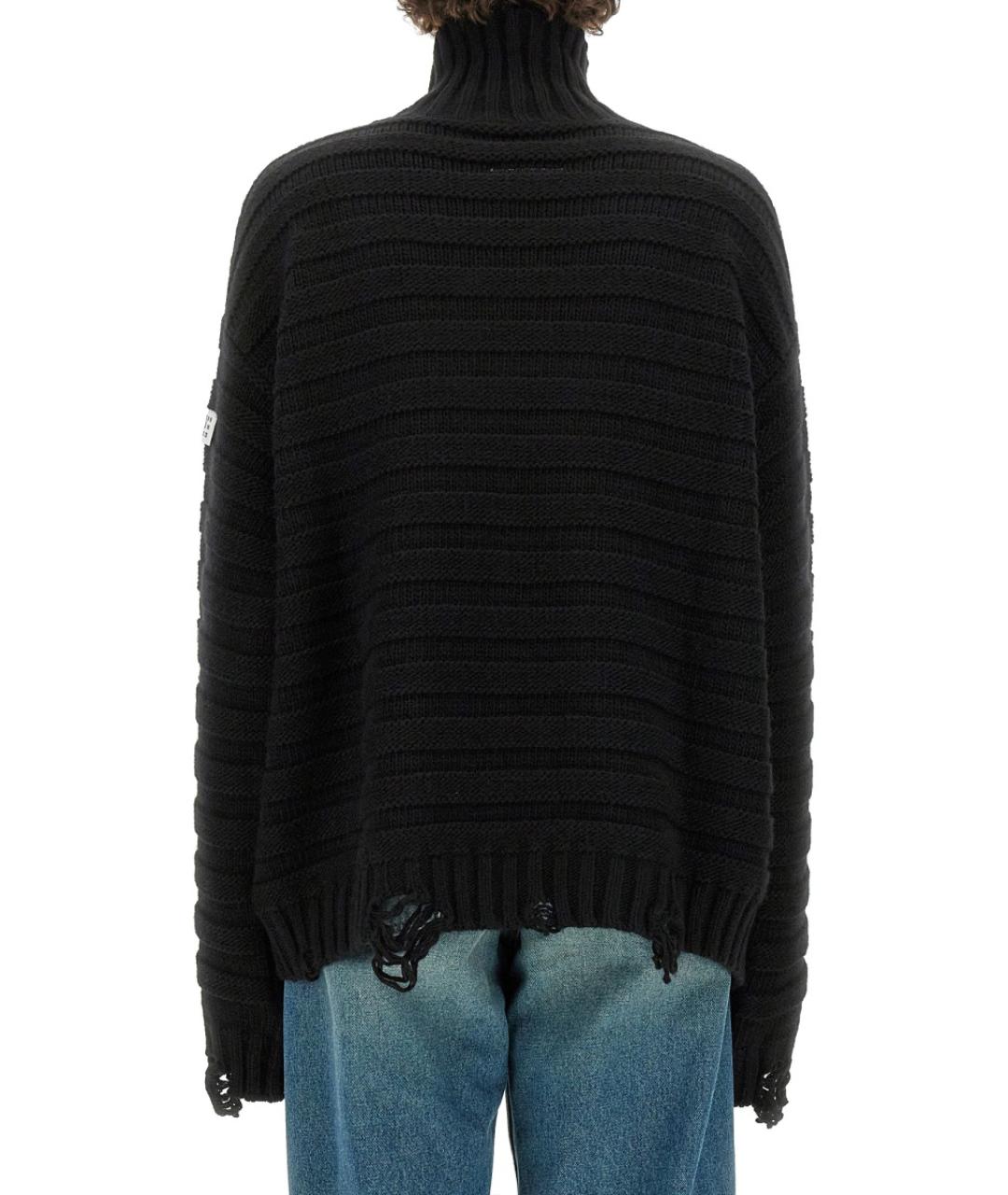 MM6 MAISON MARGIELA Черный шерстяной джемпер / свитер, фото 4