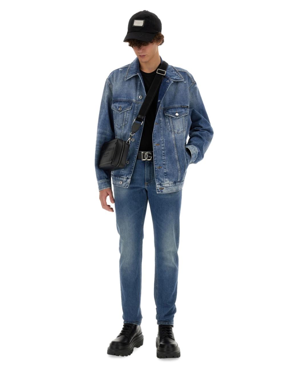 DOLCE&GABBANA Черная хлопковая футболка, фото 3