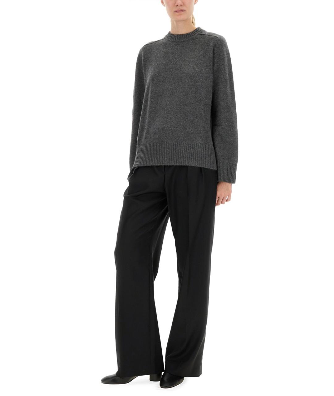 LOULOU STUDIO Антрацитовый кашемировый джемпер / свитер, фото 3