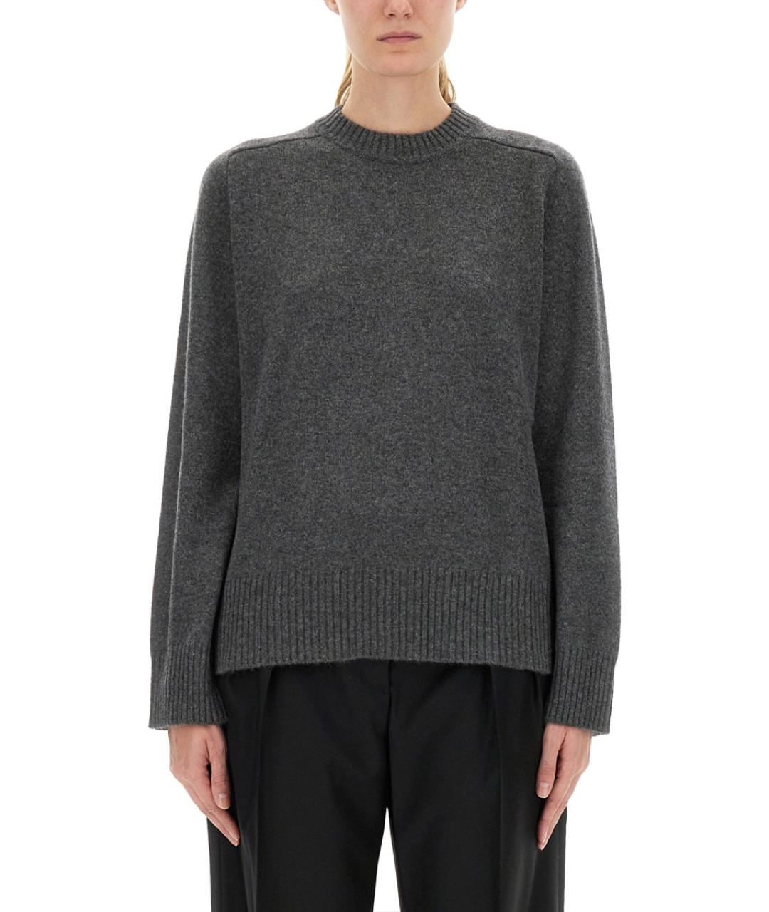 LOULOU STUDIO Антрацитовый кашемировый джемпер / свитер, фото 2