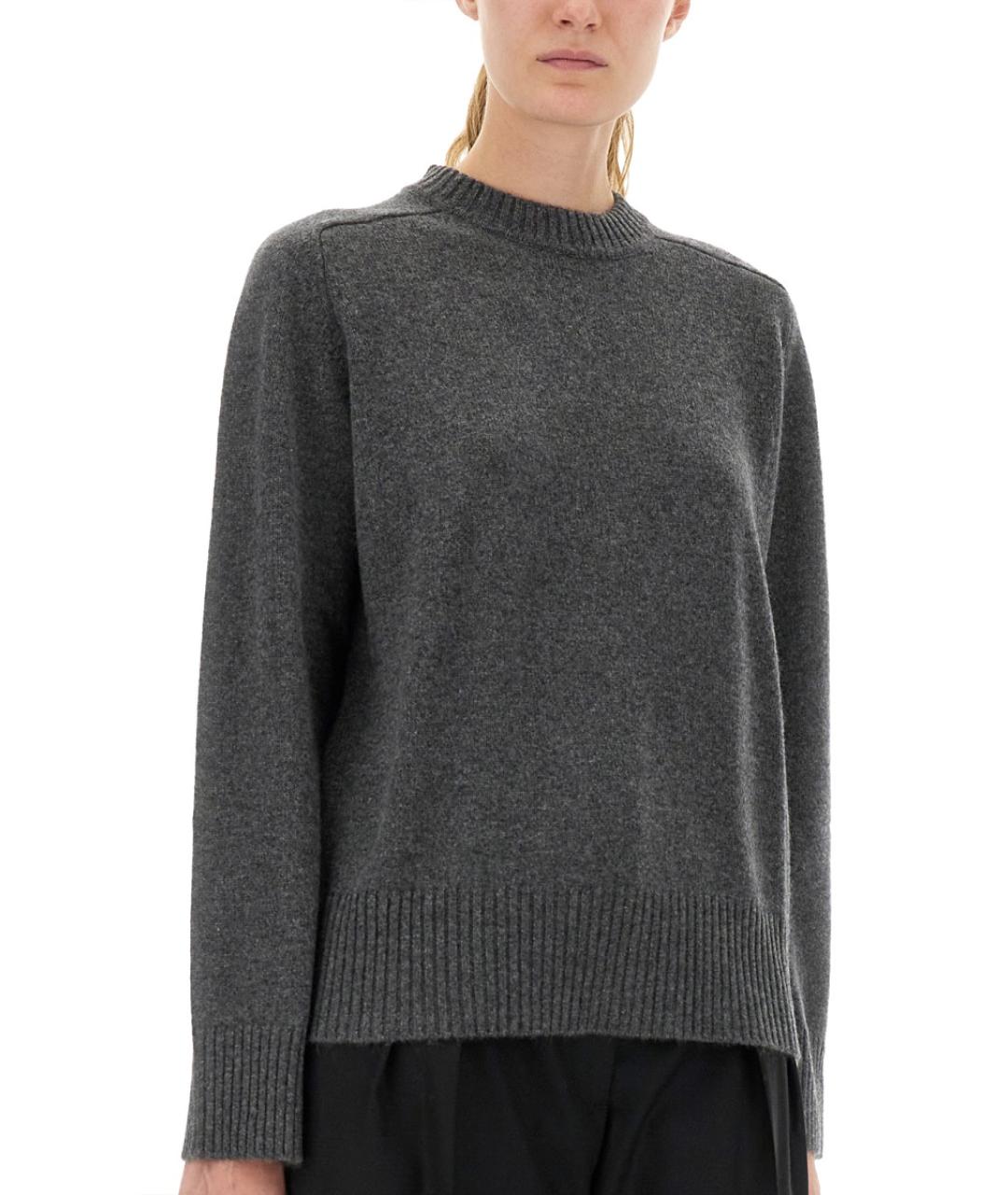 LOULOU STUDIO Антрацитовый кашемировый джемпер / свитер, фото 5