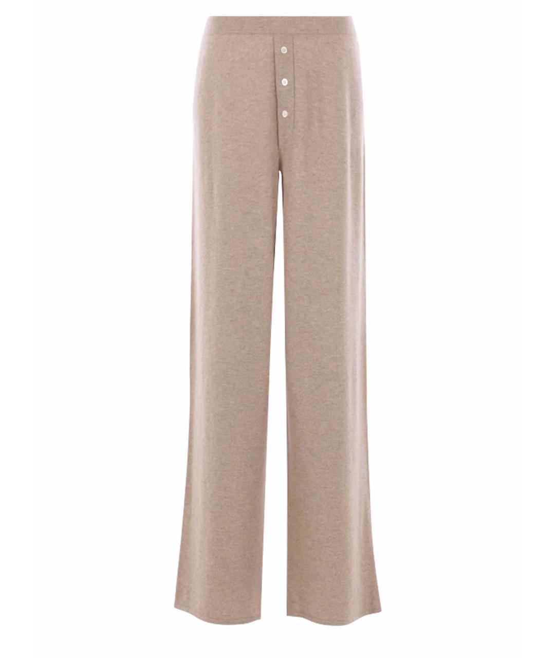 GUEST IN RESIDENCE Бежевые кашемировые прямые брюки, фото 1