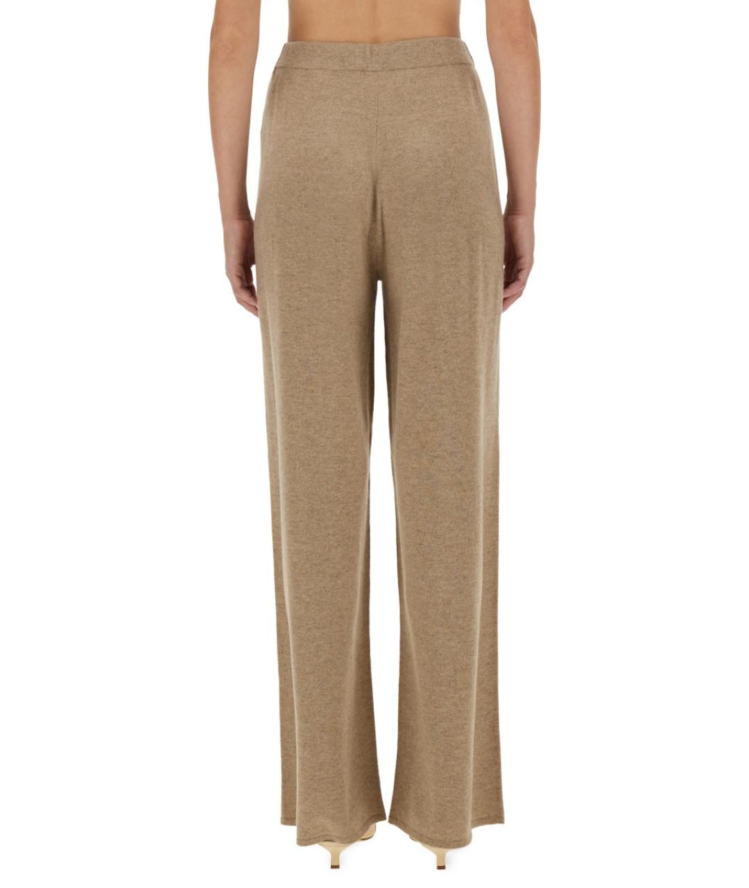GUEST IN RESIDENCE Бежевые кашемировые прямые брюки, фото 5
