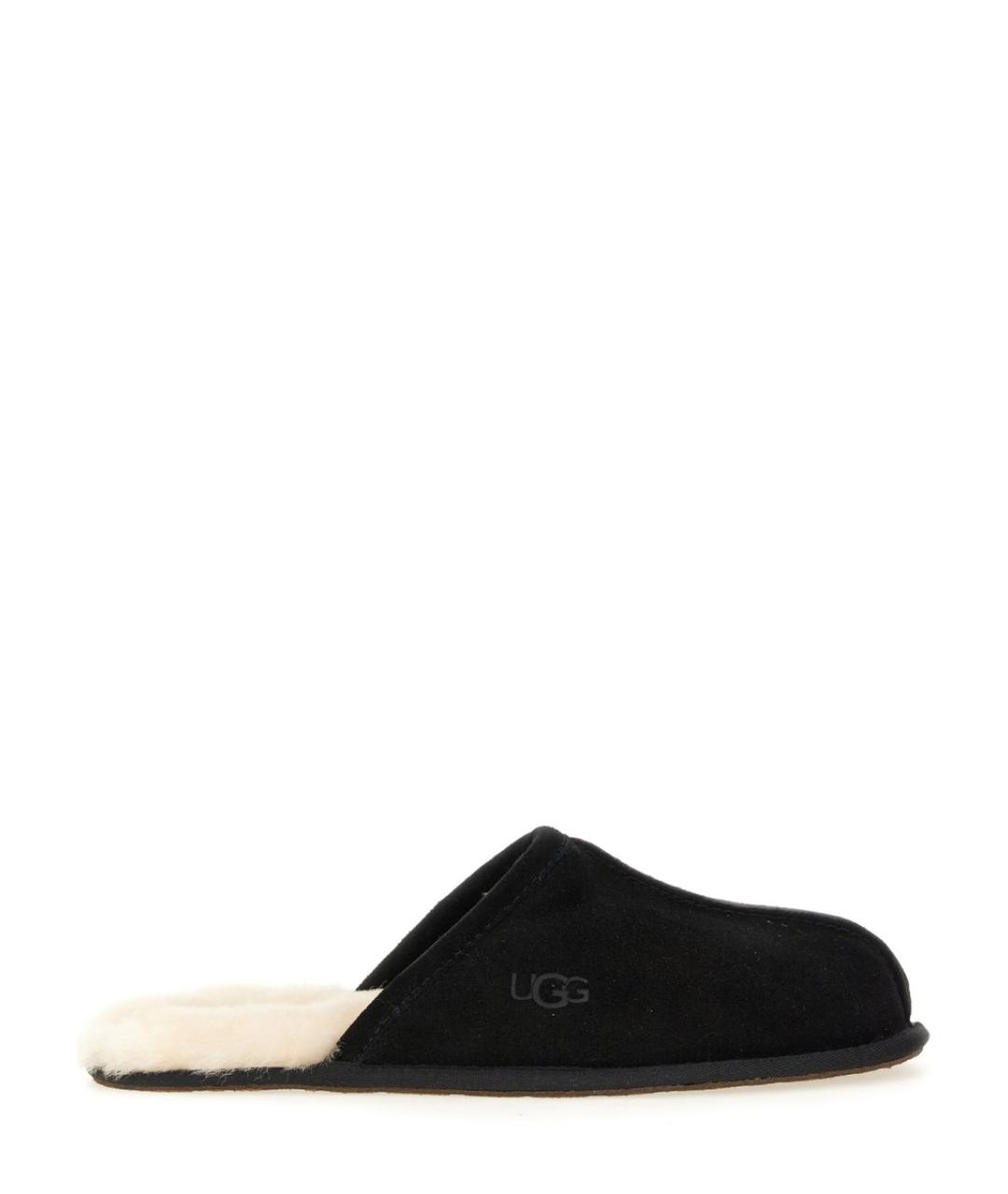 UGG AUSTRALIA Черные замшевые шлепанцы, фото 1