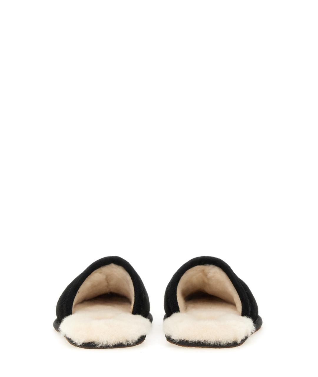 UGG AUSTRALIA Черные замшевые шлепанцы, фото 4