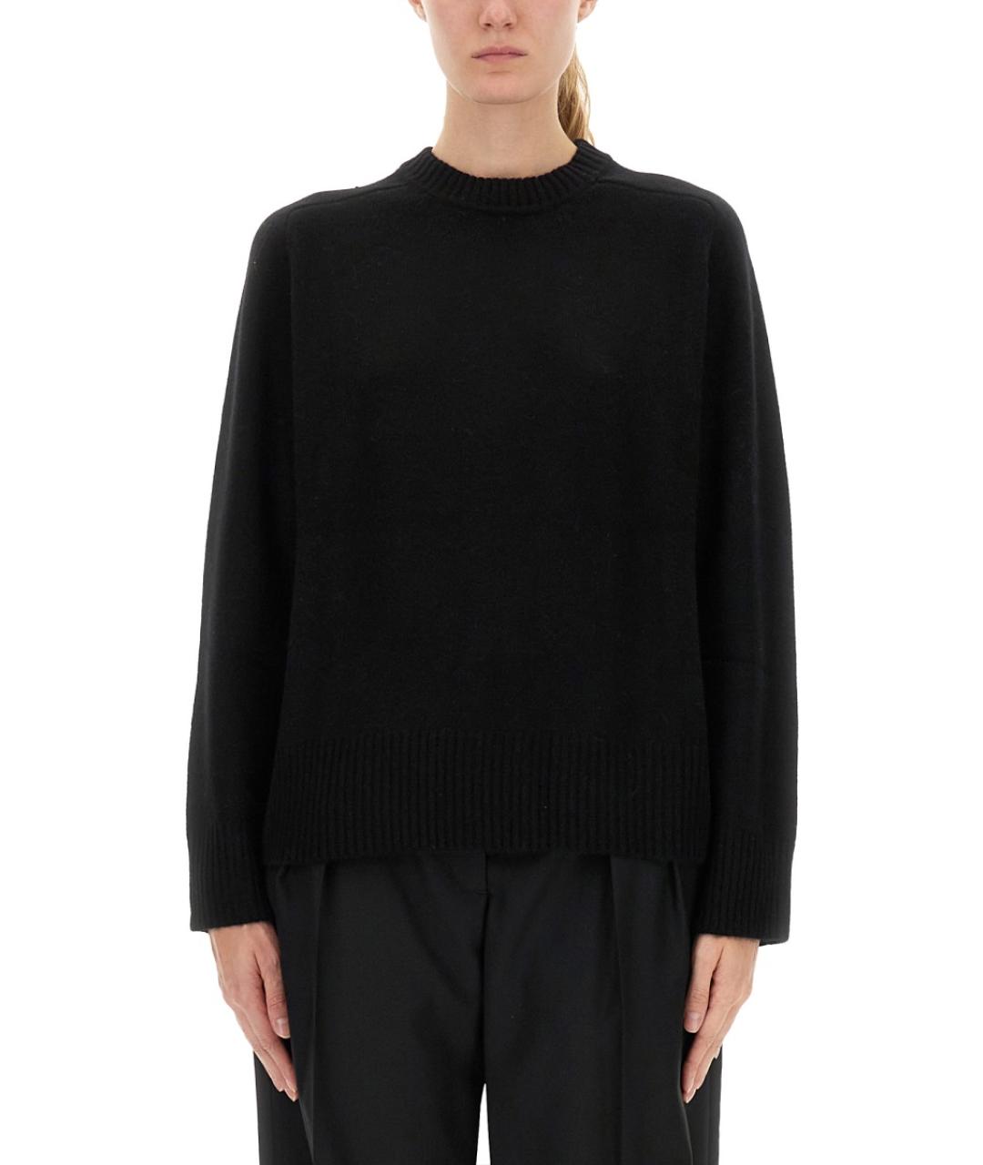 LOULOU STUDIO Черный кашемировый джемпер / свитер, фото 2