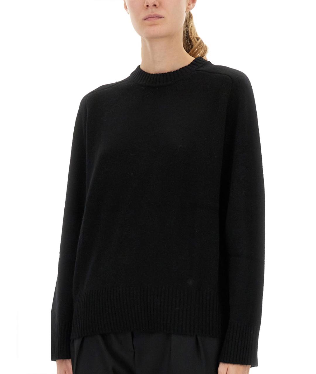 LOULOU STUDIO Черный кашемировый джемпер / свитер, фото 5