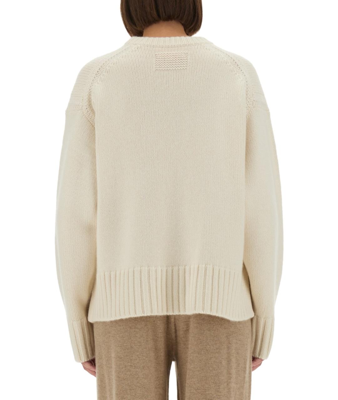 GUEST IN RESIDENCE Белый кашемировый джемпер / свитер, фото 4