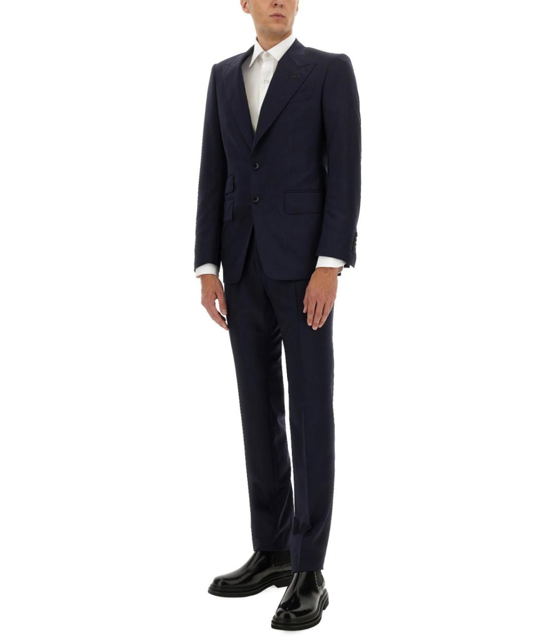 TOM FORD Синий классический костюм, фото 3
