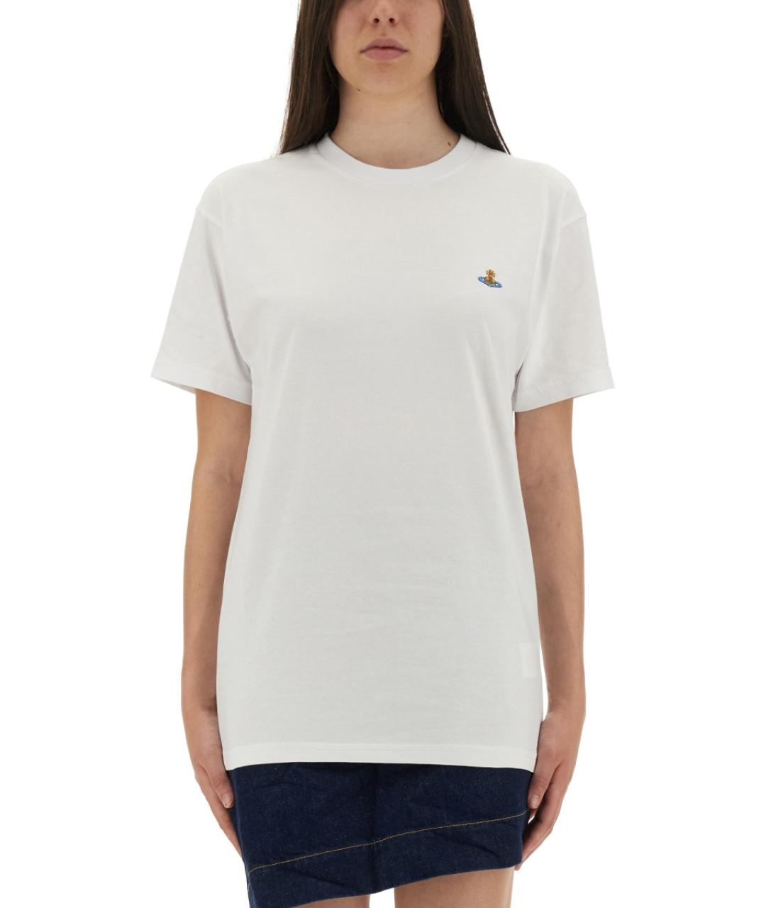 VIVIENNE WESTWOOD Белая хлопковая футболка, фото 6