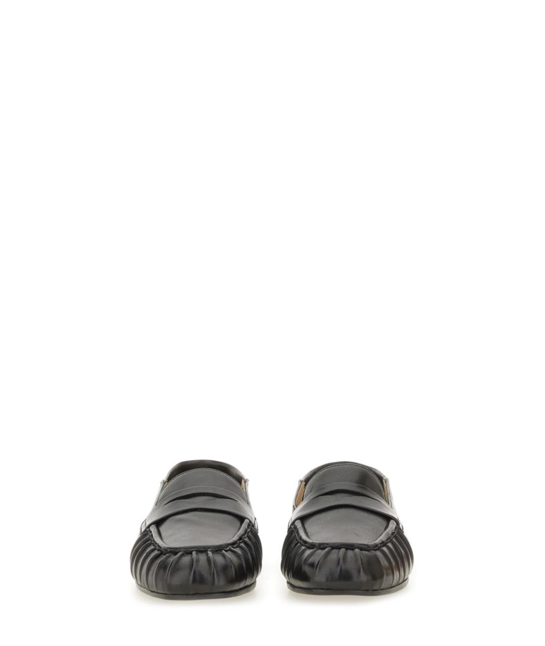 STUART WEITZMAN Черные кожаные лоферы, фото 5