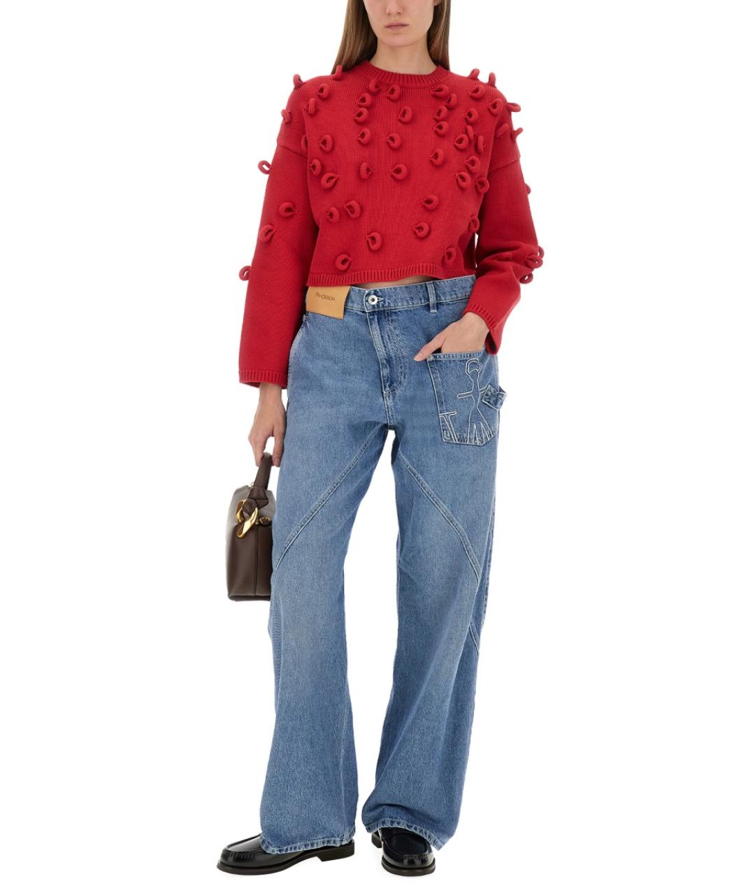 J.W.ANDERSON Красный хлопковый джемпер / свитер, фото 3