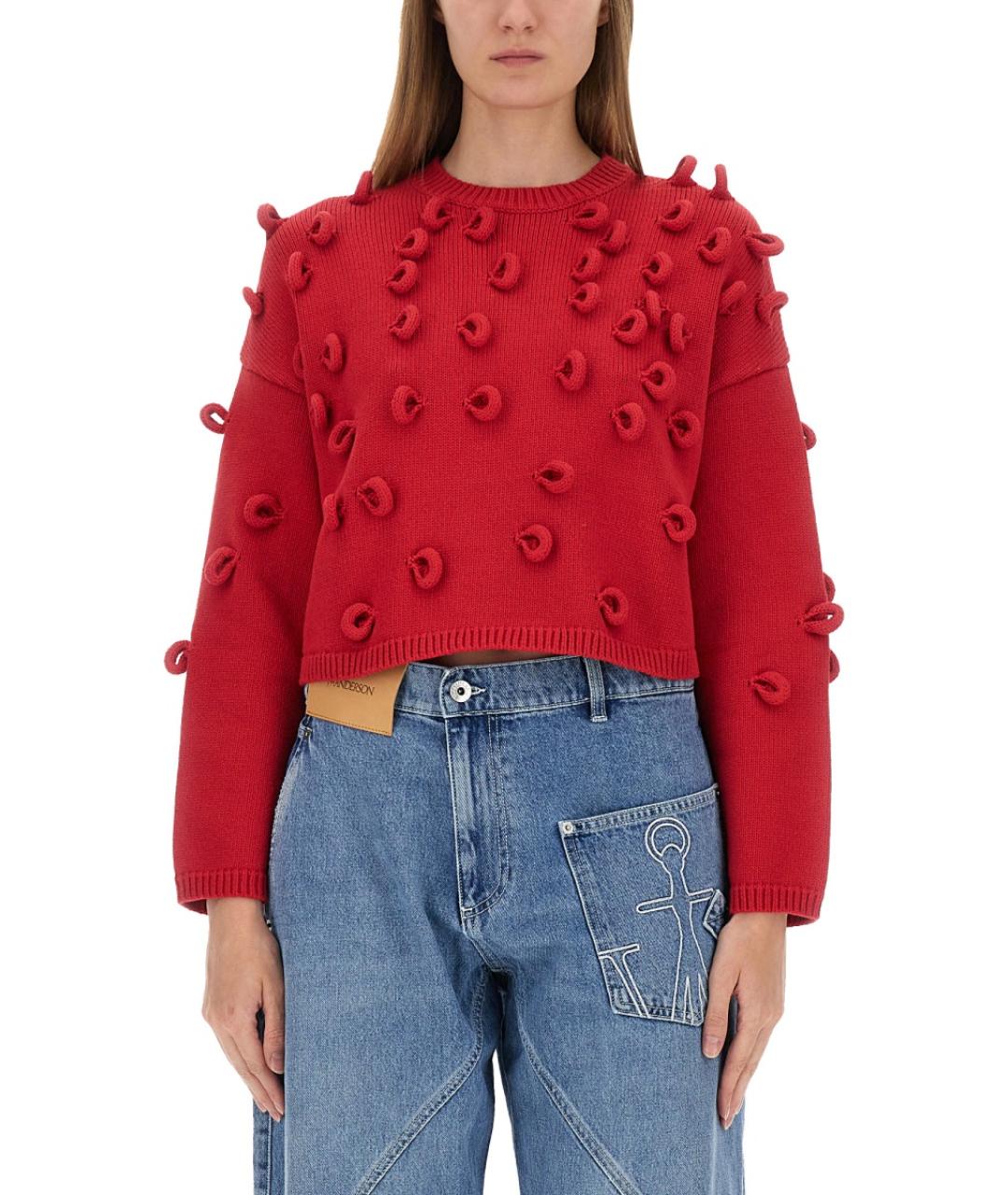 J.W.ANDERSON Красный хлопковый джемпер / свитер, фото 2