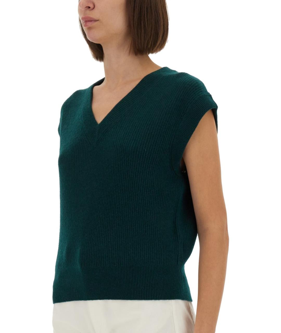 GUEST IN RESIDENCE Зеленый кашемировый жилет, фото 5