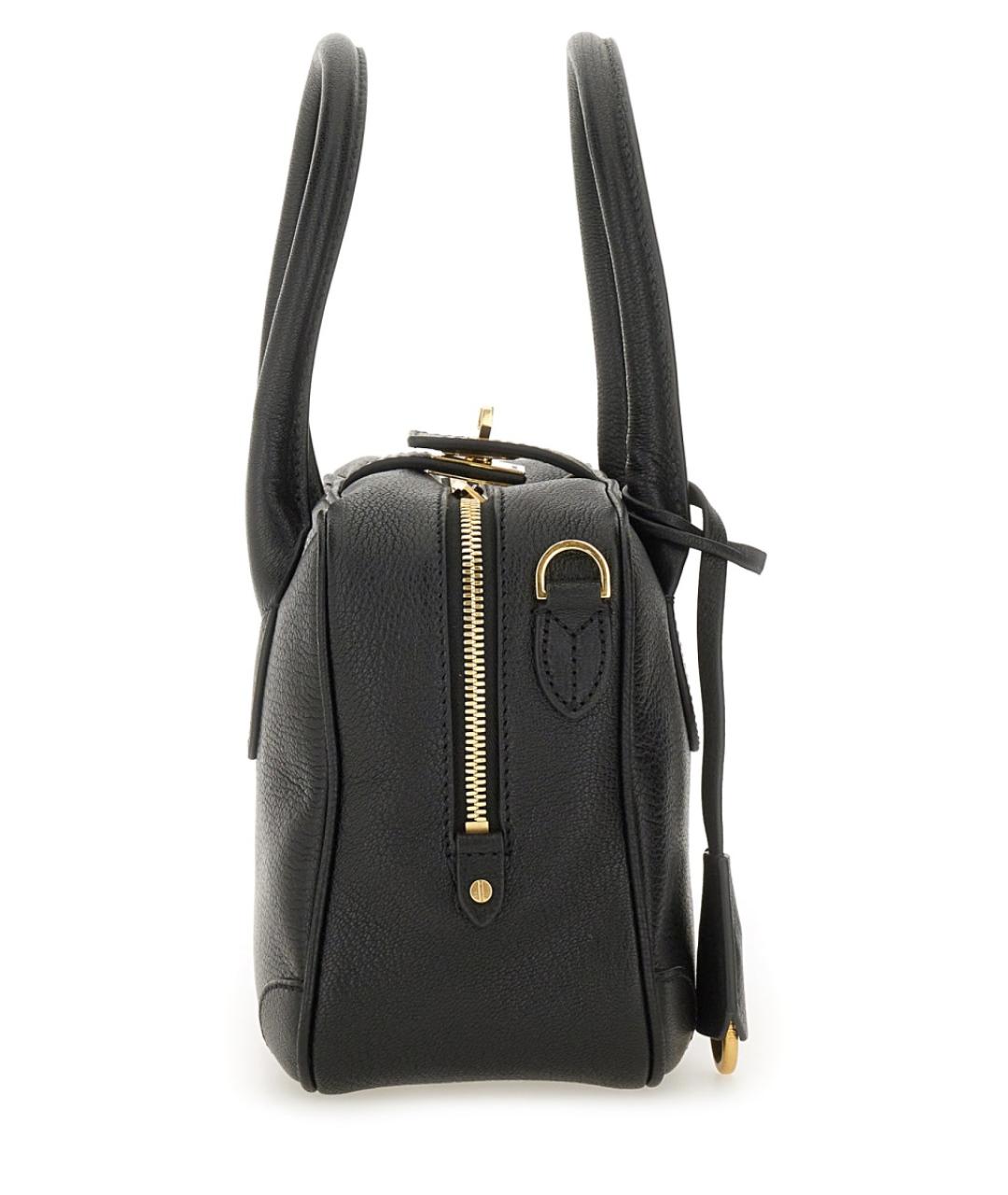 GOLDEN GOOSE DELUXE BRAND Черная кожаная сумка через плечо, фото 4