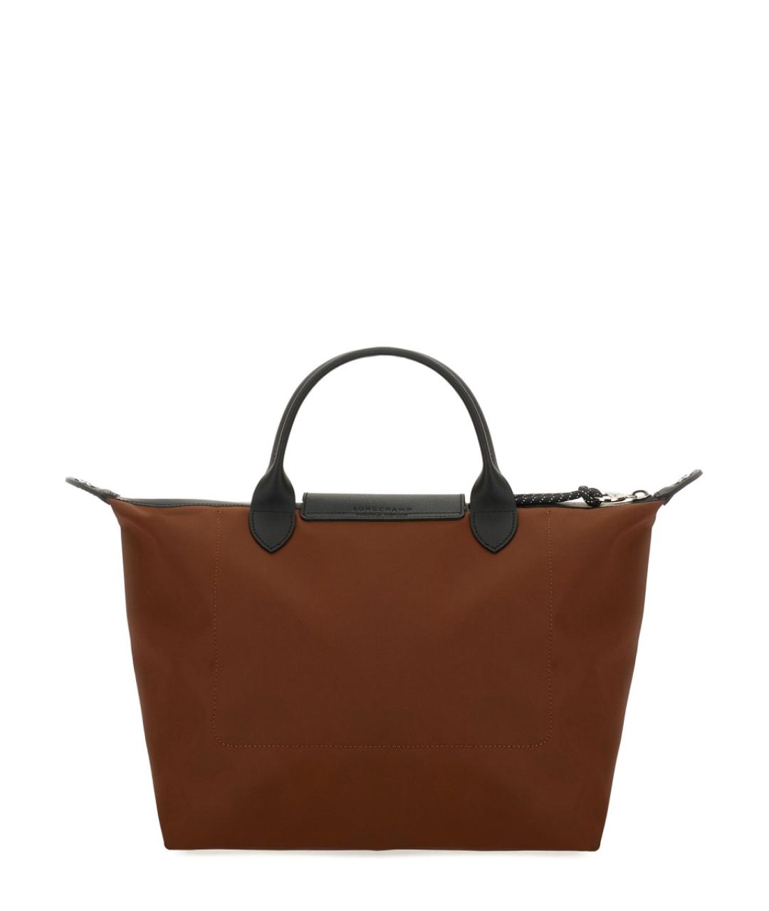 LONGCHAMP Коричневая синтетическая сумка тоут, фото 4