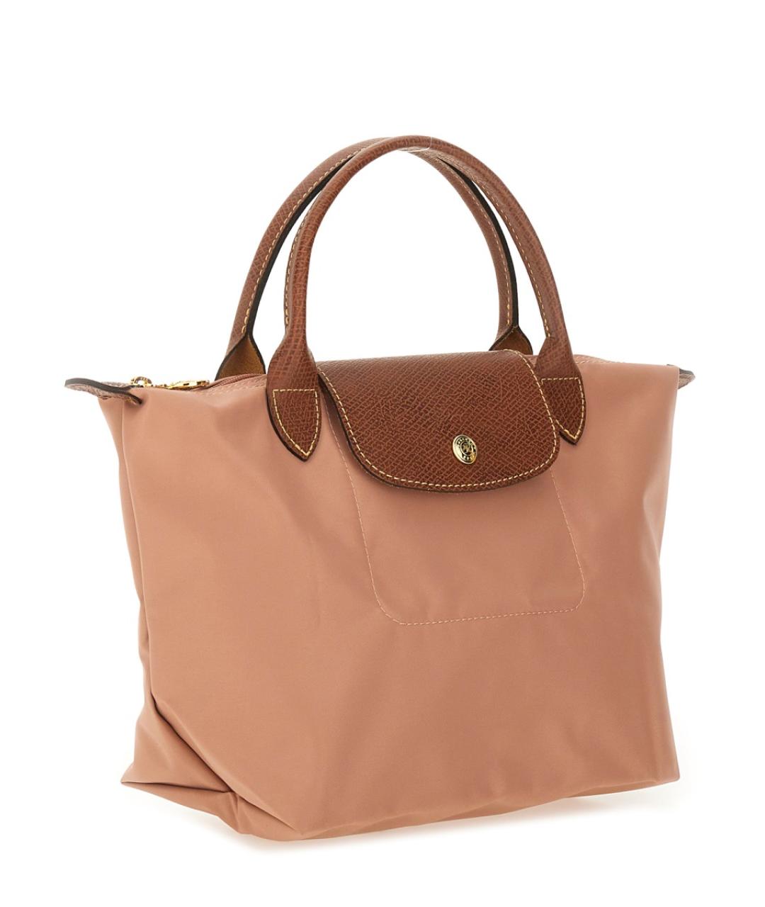 LONGCHAMP Розовая синтетическая сумка тоут, фото 3