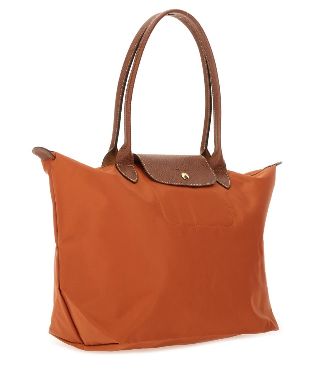 LONGCHAMP Оранжевая сумка тоут, фото 3