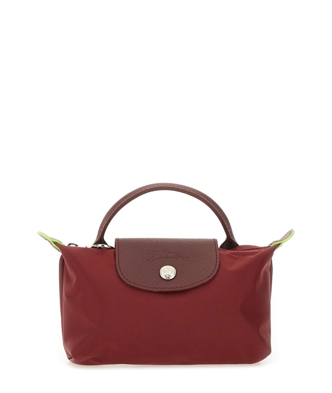 LONGCHAMP Бордовая синтетическая сумка тоут, фото 1