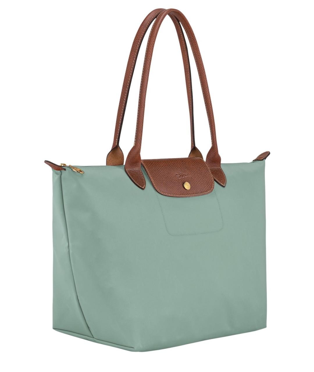LONGCHAMP Бирюзовая сумка тоут, фото 2