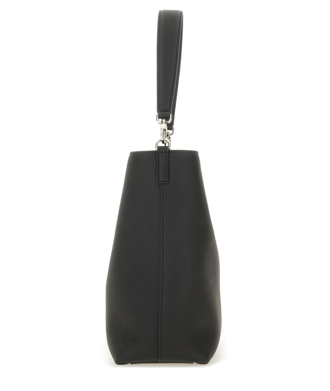 LONGCHAMP Черная кожаная сумка тоут, фото 3