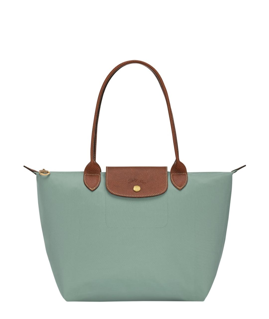 LONGCHAMP Бирюзовая синтетическая сумка тоут, фото 1