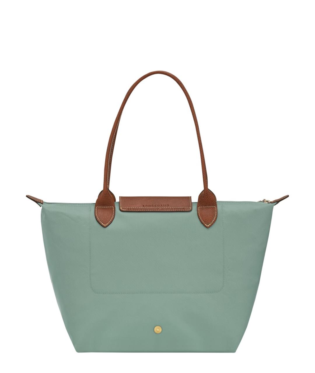 LONGCHAMP Бирюзовая синтетическая сумка тоут, фото 3