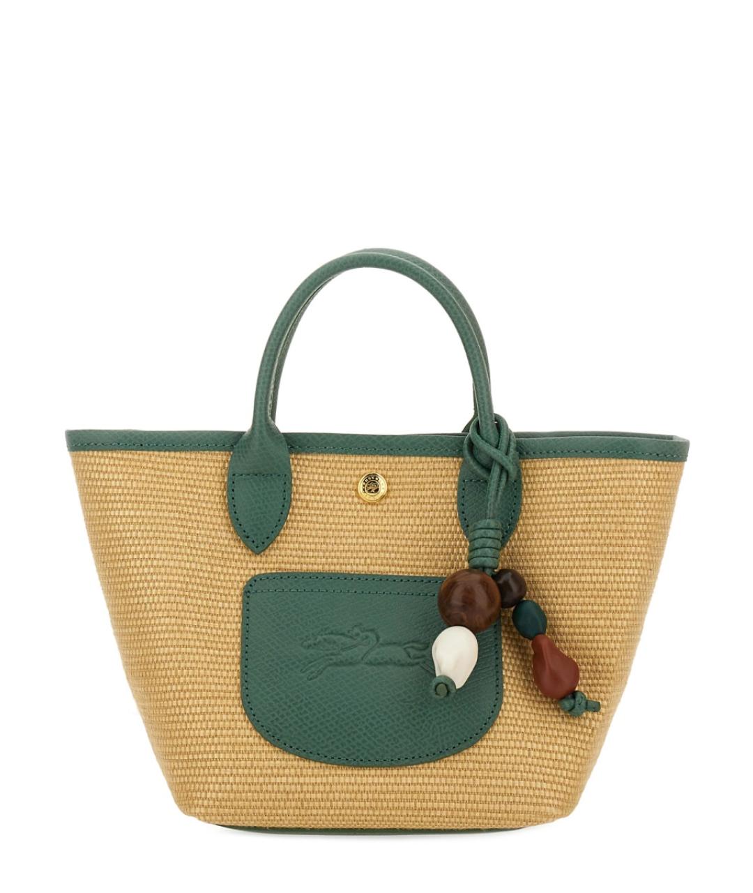 LONGCHAMP Бежевая хлопковая сумка через плечо, фото 1