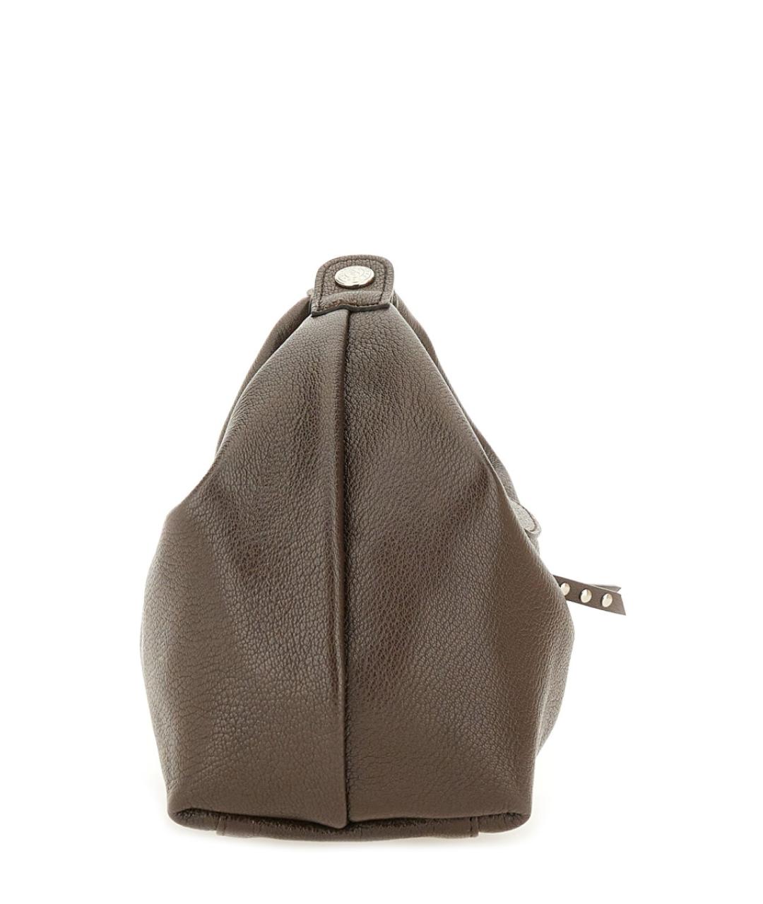LONGCHAMP Коричневая кожаная сумка через плечо, фото 3