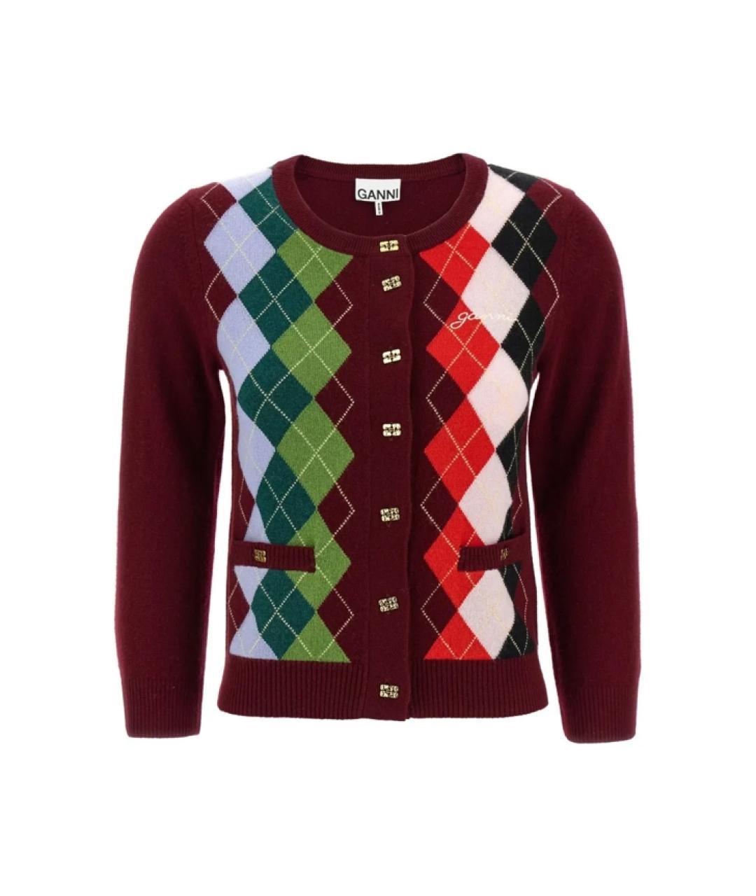 GANNI Мульти шерстяной джемпер / свитер, фото 1