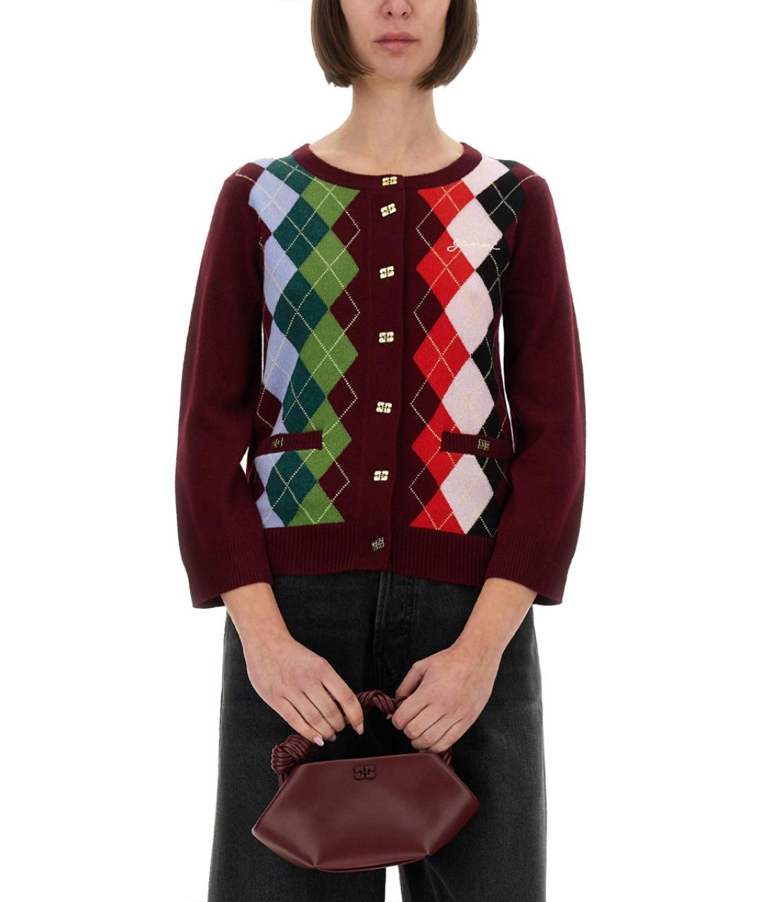 GANNI Мульти шерстяной джемпер / свитер, фото 5