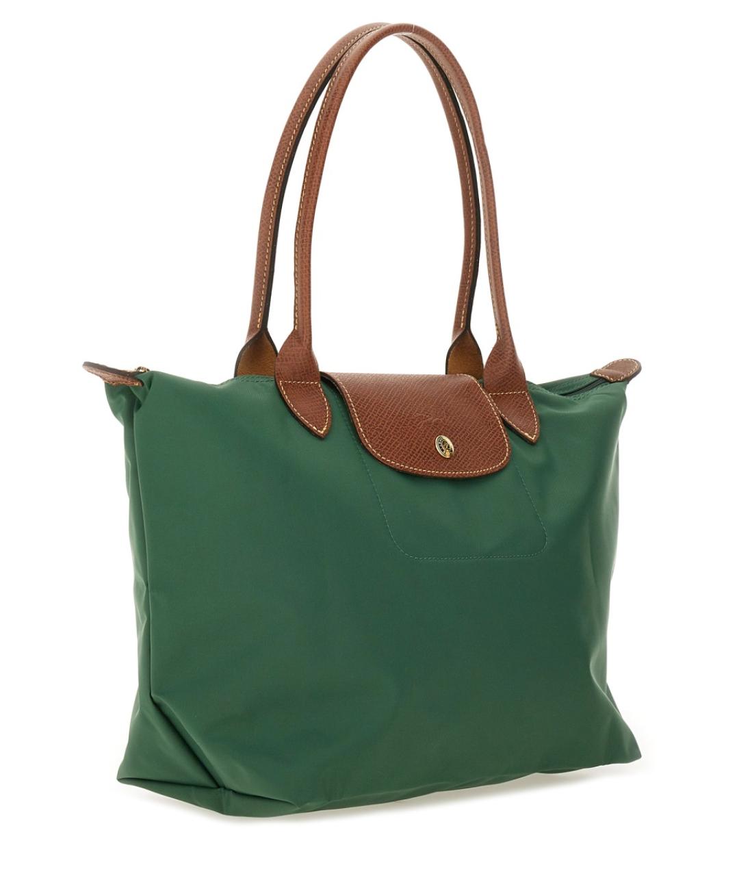 LONGCHAMP Зеленая сумка тоут, фото 3