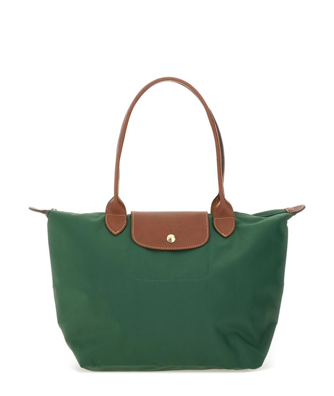 LONGCHAMP Зеленая сумка тоут, фото 1