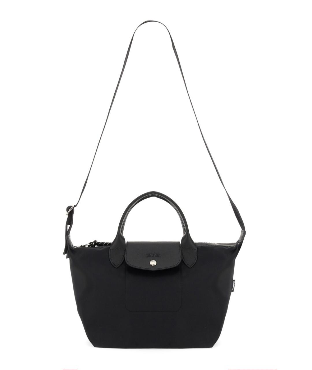 LONGCHAMP Черная синтетическая сумка тоут, фото 2