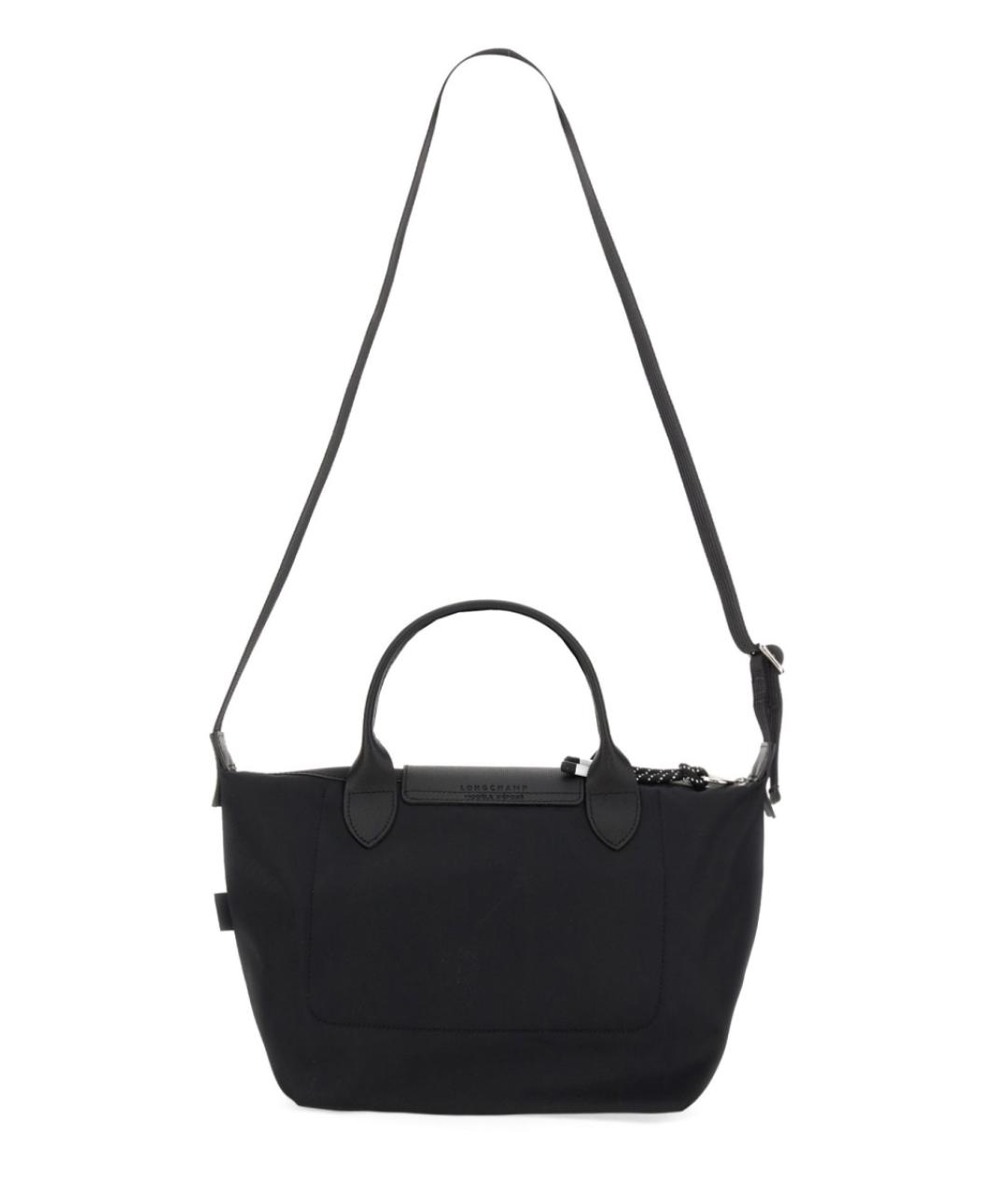 LONGCHAMP Черная синтетическая сумка тоут, фото 3