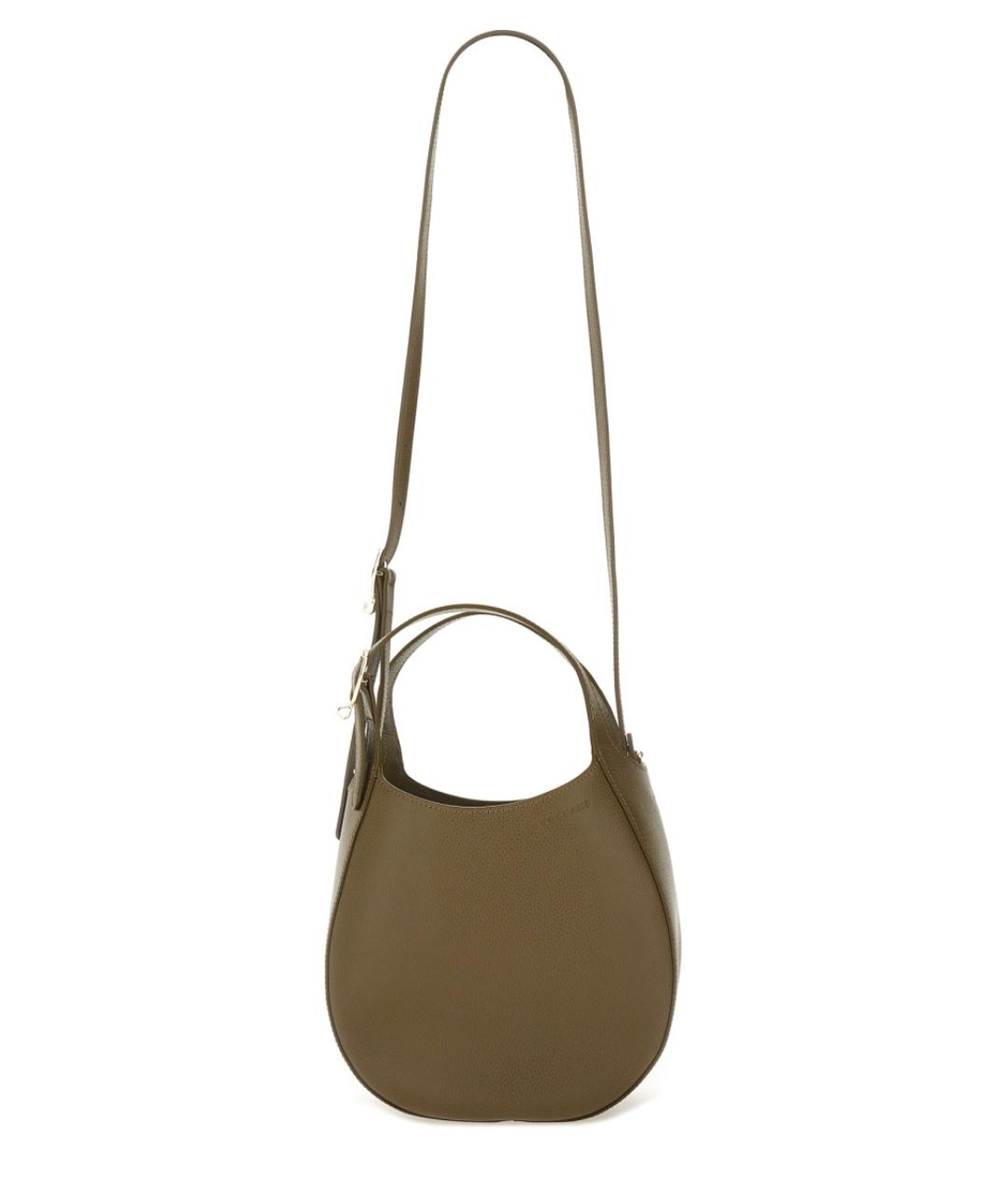 LONGCHAMP Хаки кожаная сумка тоут, фото 4