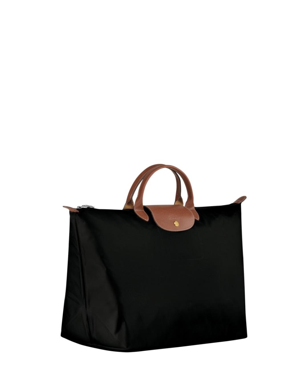 LONGCHAMP Черная синтетическая сумка тоут, фото 3