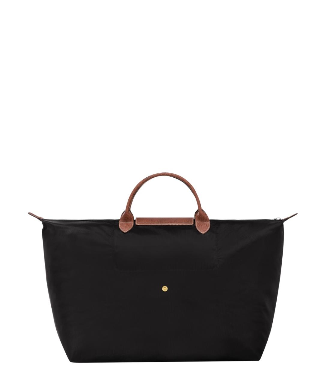 LONGCHAMP Черная синтетическая сумка тоут, фото 2