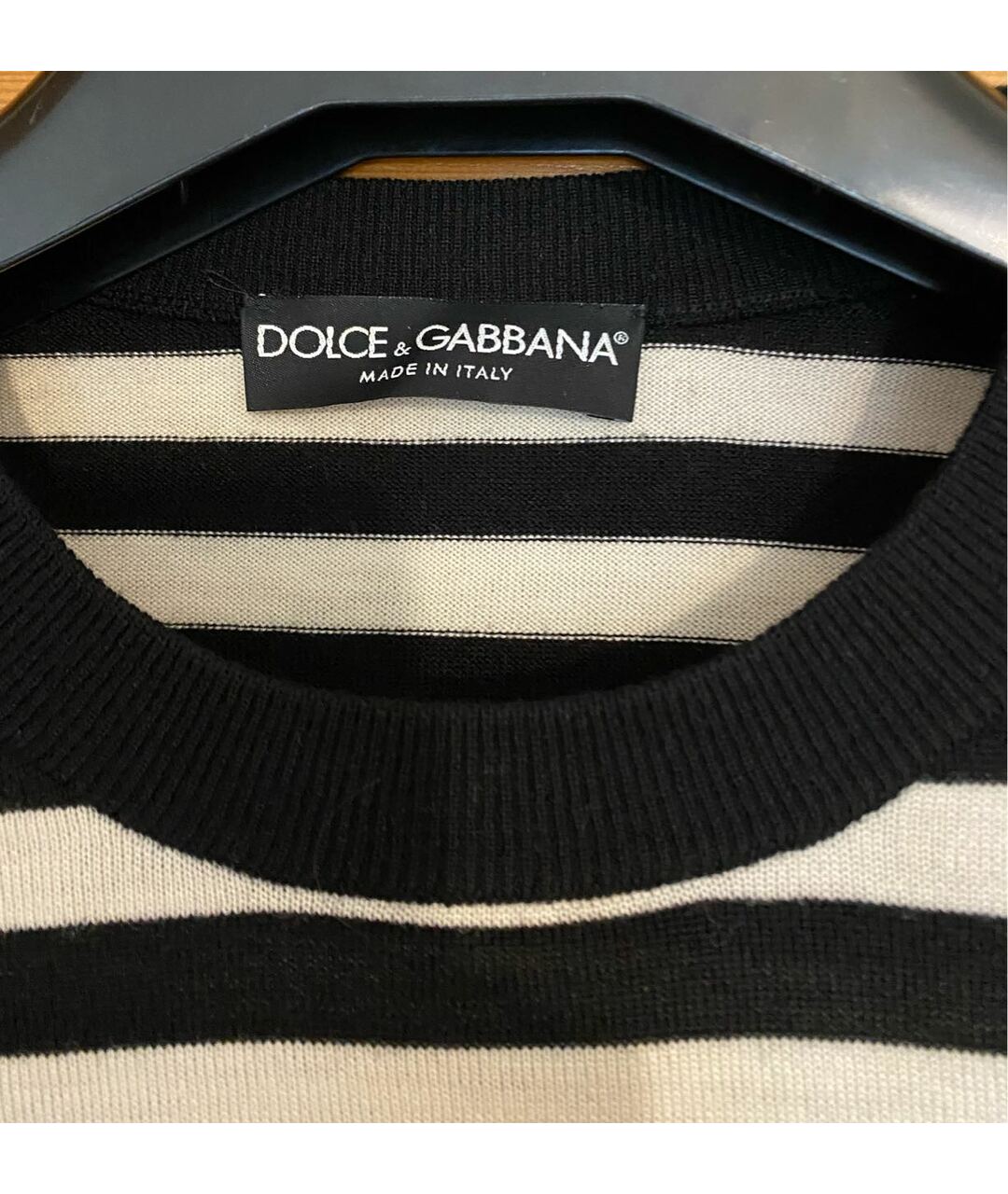 DOLCE&GABBANA Черный шерстяной джемпер / свитер, фото 3