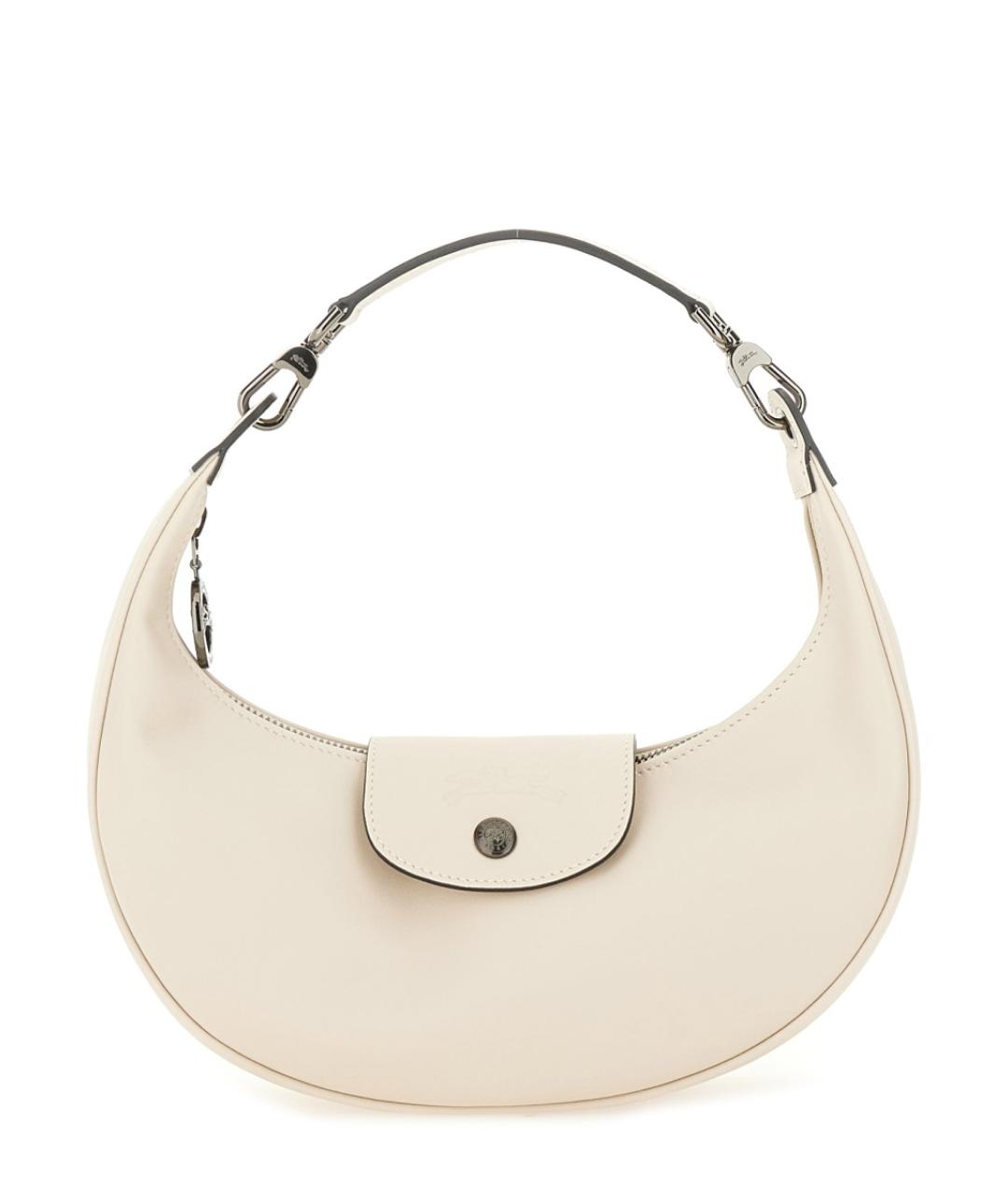 LONGCHAMP Бежевая кожаная сумка через плечо, фото 1