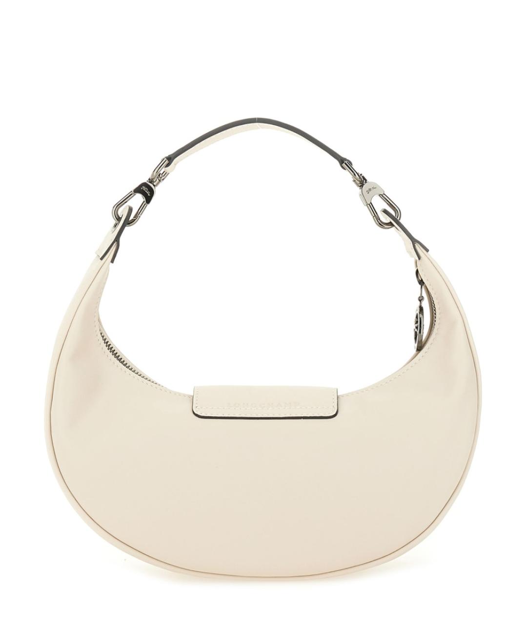 LONGCHAMP Бежевая кожаная сумка через плечо, фото 2